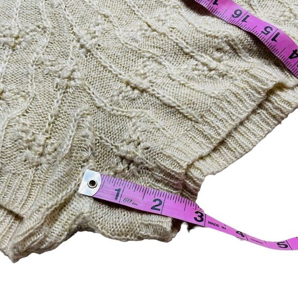 Urban Outfitters Sparkle & Fade Cream Metallic Sweater High Waist Shorts - Large - Picture 9 of 12